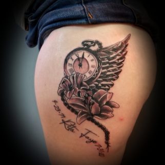 clock-bird-tattoo